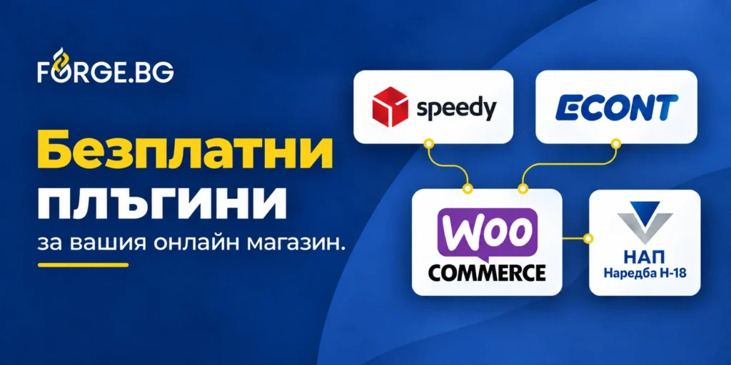 Безплатни плъгини за WooCommerce от Forge.BG — Спиди, Еконт и Наредба Н-18